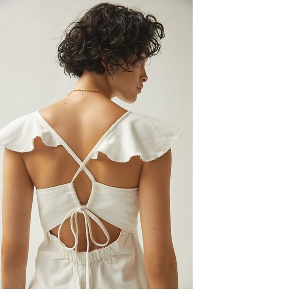 Anthropologie Pilcro Flutter Sleeve Midi Dress XL new with tag - Picture 3 of 5